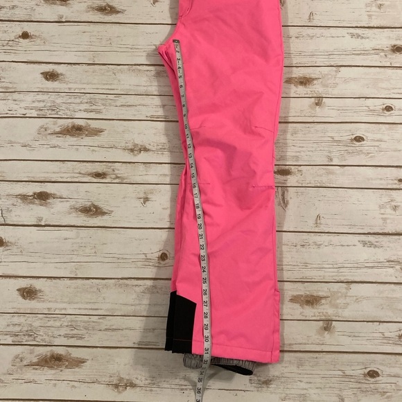 Women's SMN Highland Bib Ski Pants Neon Pink - Picture 6 of 16